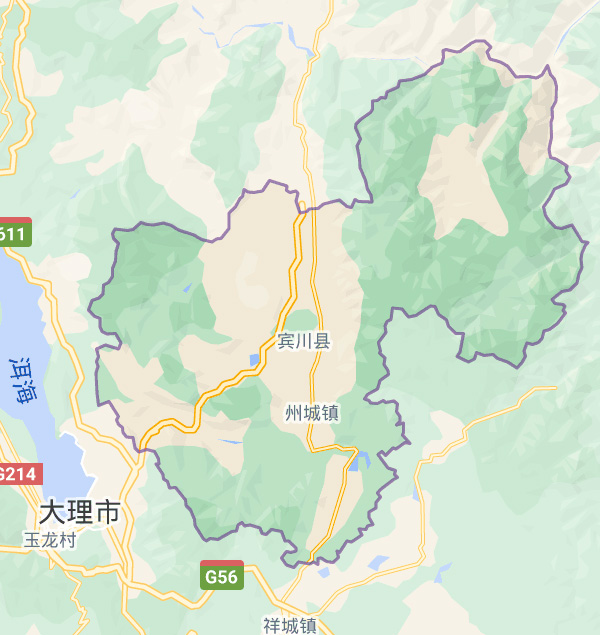 賓川地圖